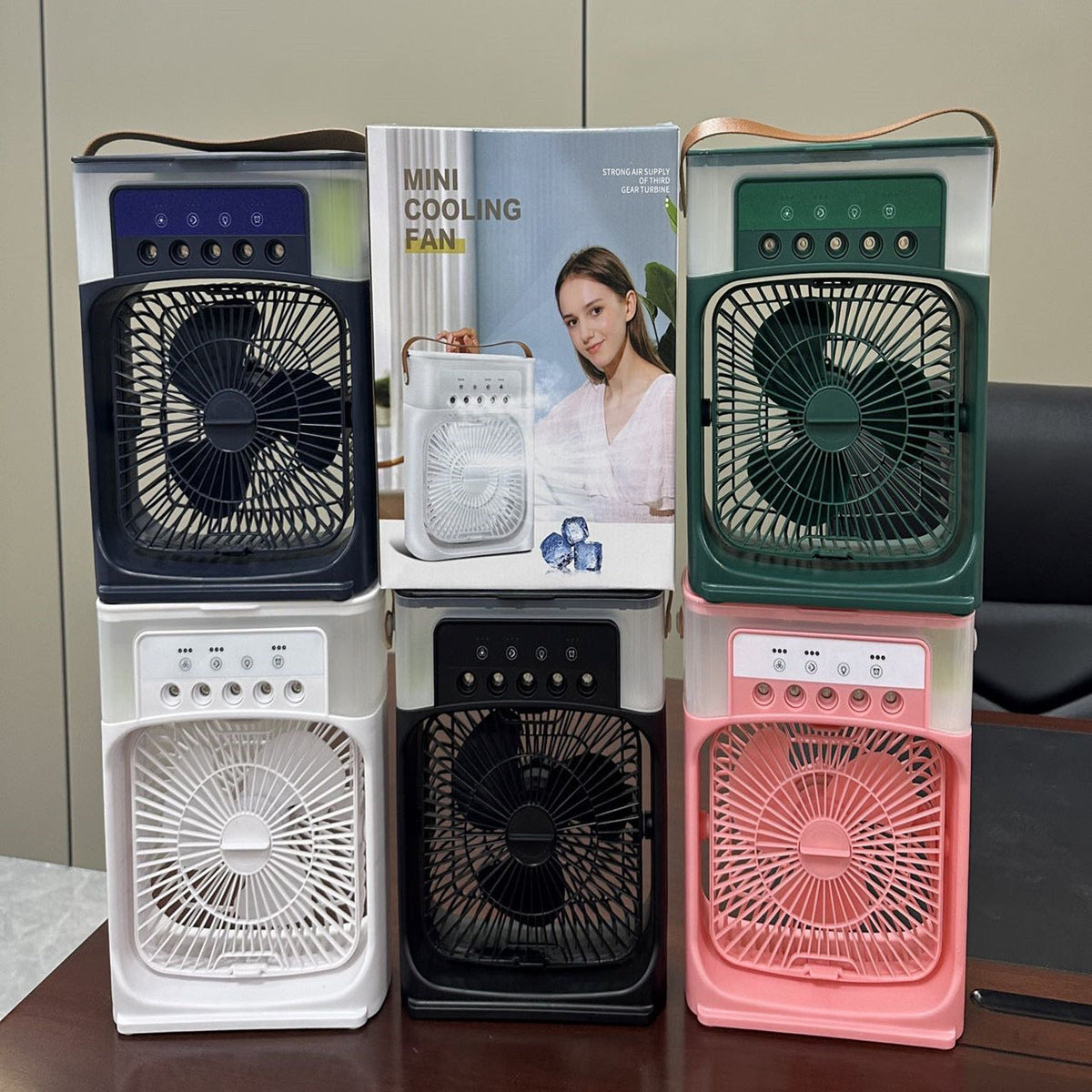 Portable 3-in-1 Air Cooler Fan – Mini AC for Room, Office &amp; Car | Fast Cooling + Humidifier | Ships from USA 🇺🇸 | TikTok &amp; Amazon Hot Seller!